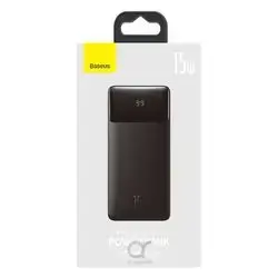 Baseus Power Bank Black Lithium Polymer 10000mAh 15W Micro USB 10W (5V/2A)USB1/USB2 15W (5V/3A); USB-C 15W (5V / 3A); USB-C 15W (5V / 3A)