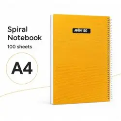 NOTEBOOK A4,100 sheet ,plastic cover.