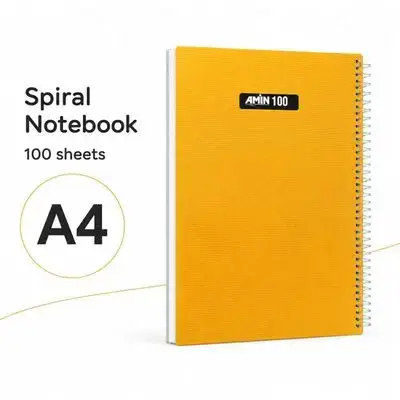 NOTEBOOK A4,100 sheet ,plastic cover.