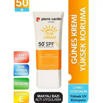 Pierre Cardin High UV Protection Dark Spot Prevention SPF 50 Sun Cream Face and Whole Body 50 ml