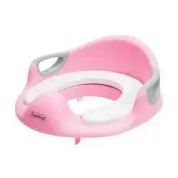 Child Toilet Training Soft Potty Seat with Handle - Pink