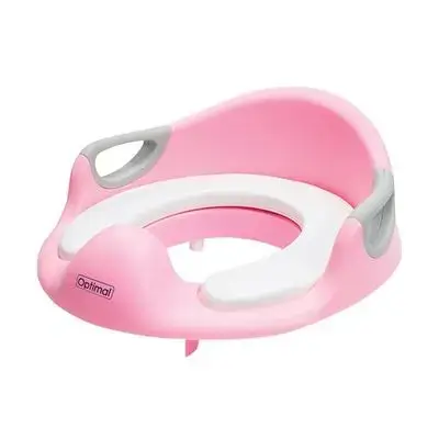 Child Toilet Training Soft Potty Seat with Handle - Pink