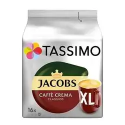 TASSIMO Jacobs Caffè Crema Classico XL – 16 Capsules