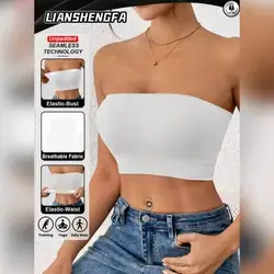 LianShengFa Seamless Ribbed Elasticity Wireless Yoga Sports Bra - Medium