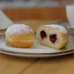 Berliner filled with Jam