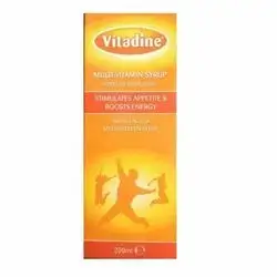 vitadine multi-vitamin syrup appetite & boosts energy amino acid & multi-vitamin syrup 200ml
