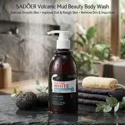 SADOER One Wash White Volcanic Mud Beauty Body Wash