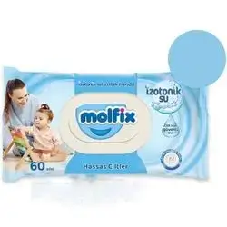 Molfix Isotonic Sensitive Skin Wet Wipes, 60 wipes