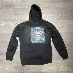 JERSEY HOODIE Over Size GTA BLACK (Medium)