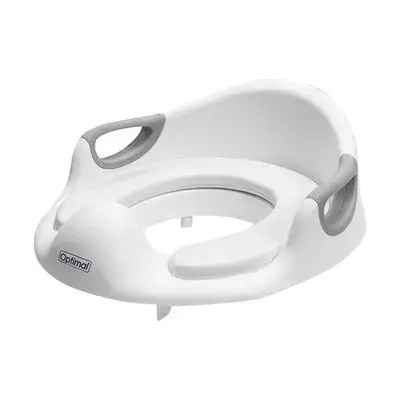 Child Toilet Training Soft Potty Seat with Handle - White