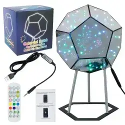 Infinity Dodecahedron Colorful Light