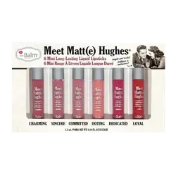 Meet Matt(e) Hughes Vol.1 Collection 6 Mini Long-Lasting Liquid Lipsticks _ The Balm