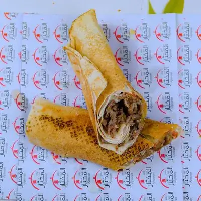 Meat shawarma bread