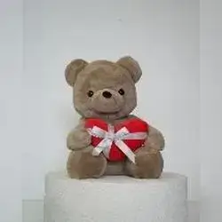 Teddy Bear with Red Ribbon