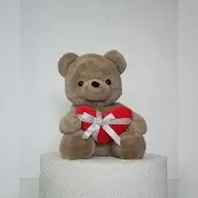 Teddy Bear with Red Ribbon