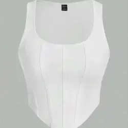 SHEIN MOD Solid Scoop Neck Tank Top - 3XL