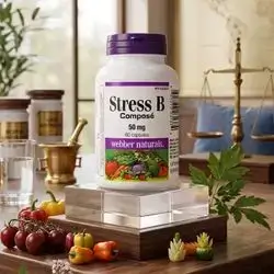 Stress B Composé 50mg webber naturals (60 capsules)