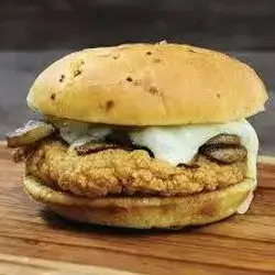 Swiss Mushroom Chicken Burger