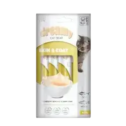 M-Pets Creamy Snack For Skin & Coat With Tuna & Salmon Flavour 4x15g