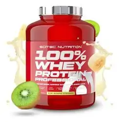 SCITEC NUTRITION 100% Whey Protein Professional (2,35 kg) - kiwi-banana