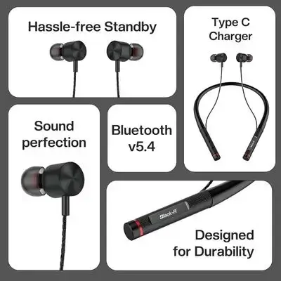 LS-51A wireless neckband headphones