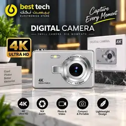 DIGITAL CAMERA 4K + 64GB memory