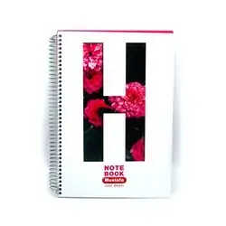 Notebook for English writing with spiral binder