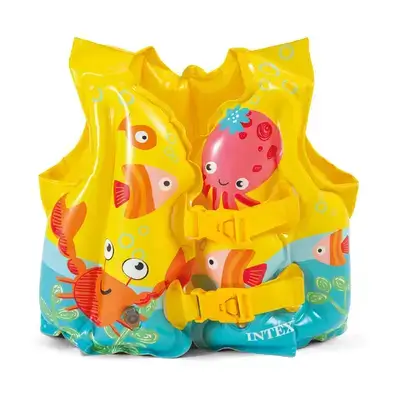 چاکەتی مەلەکردنی منداڵان Intex Tropical Buddies Swim Vest بە قەبارەی 41cm × 30cm