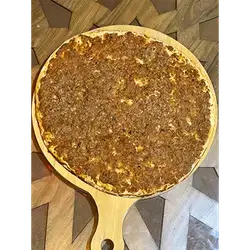 Sliced Meat Manousheh with Pomegranate Molasses