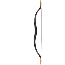 Black Traditional Archery Longbow – 35 lb Draw Weight
