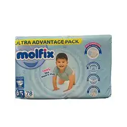 Molfix Ultra Advantage Pack size 5 (comfy like Mom's Hug) 78pcs