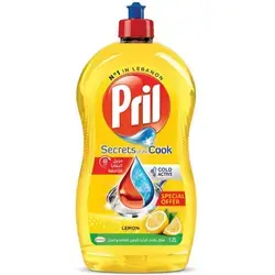 Pril Dishwashing Liquid Lemon Secrets of the Cook Cold Active 1.2L