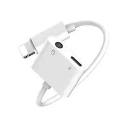 Dual Lightning Audio & Charge Adapter, a 2-in-1 splitter designed for Apple devices