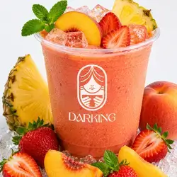 Peach & Pineapple & Strawberry Smoothie