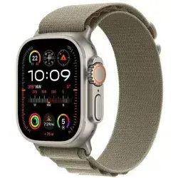 Apple Watch Ultra 2 GPS + Cellular, 49mm Titanium Case with Olive Alpine Loop - Large