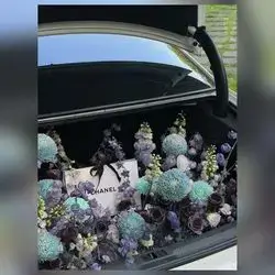 Car & Flowers Arrangement 4