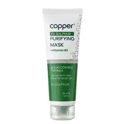 Purifying Mask Sulphur 1% + Vit B3 Sebum Control Formula 50ml _ Copper