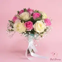 The Bride's Flower-Pink&Offwhite