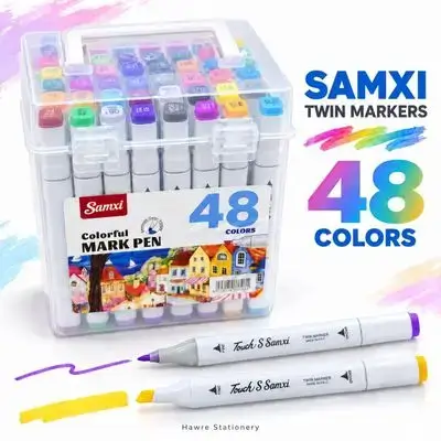 Samxi Twin Markers – 48 Colors
