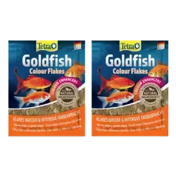 Tetra Goldfish Colour Flakes 2x12g
