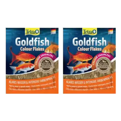 Tetra Goldfish Colour Flakes 2x12g