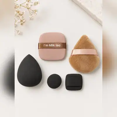 5-Piece Makeup Sponge & Puff Set