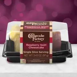 Raspberry Swirl Single Slice Cheesecake
