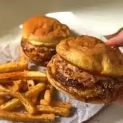 Crispy Onion Beef Burger