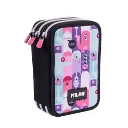 MİLAN Filled triple decker pencil case Aliens 2 special series