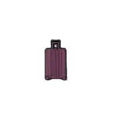 suitcase pink metal sticker