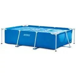 Intex Rectangular Frame Pool – Blue (260 Cm × 160 Cm × 65 Cm)