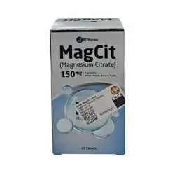 Magnesium Citrate 150mg High Absorption - 30 Capsules