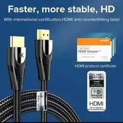 8K Cable 2.1 48Gbps 3.2ft, High SpeedCord, 4K@120Hz, 8K@60Hz, DTS: X/HDCP/HDR/EARC