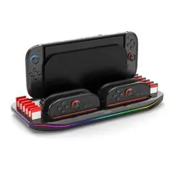 iPega SW2210 Multifunctional Charging RGB Stand for Nintendo Switch 2 Black